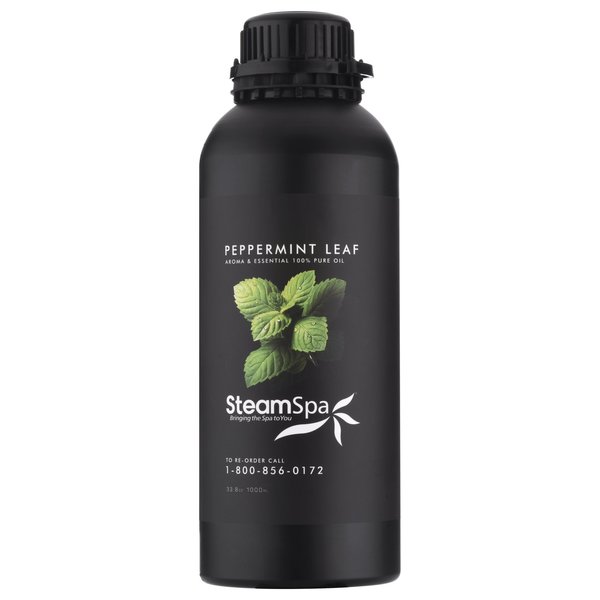 Steamspa 100% Natural Essence of Peppermint 1000ml Aromatherapy Bottle G-OILPEP1K